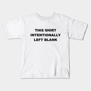 Blank shirt Kids T-Shirt